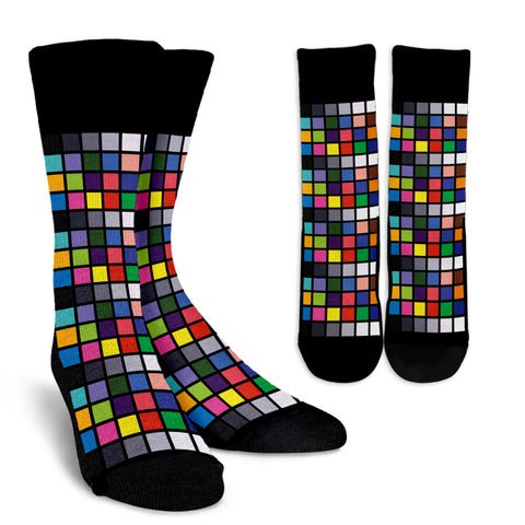 Mini Chip Chart Pattern Socks - Cinematographer Gift