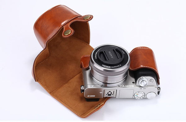 Sony Alpha Camera Leather Case