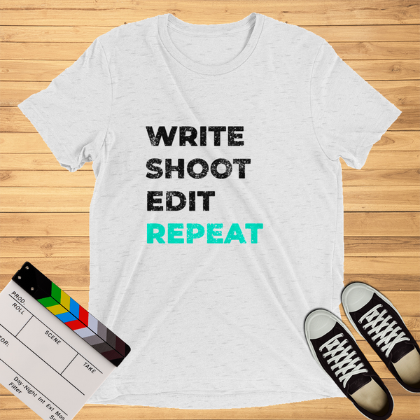 Write Shoot Edit Repeat | T-Shirt