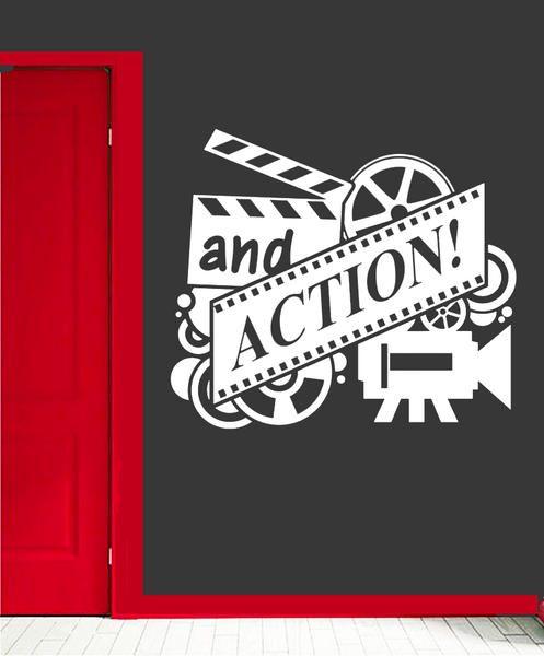 And Action - Cinema Wall Decal