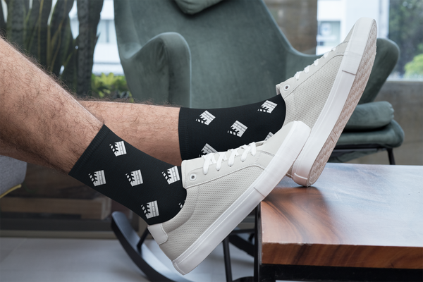 Classic Hollywood Slate Socks