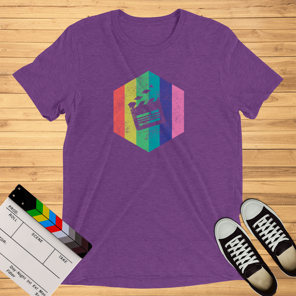 Rainbow Clapperboard | T-Shirt