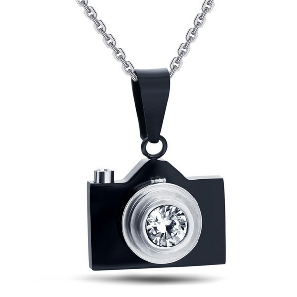 Stainless Steel Camera Necklace