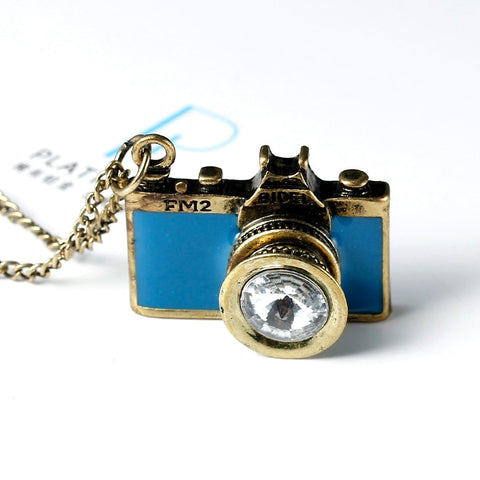 Camera Blue Pendant