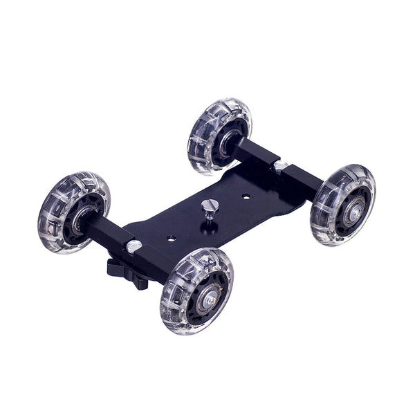 Tabletop Dolly 4 Skate Wheel Slider for DSLR Cameras