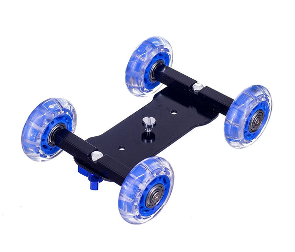 Tabletop Dolly 4 Skate Wheel Slider for DSLR Cameras