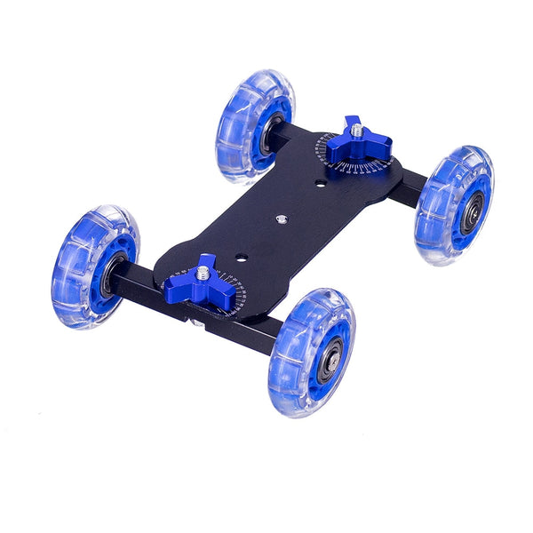 Tabletop Dolly 4 Skate Wheel Slider for DSLR Cameras