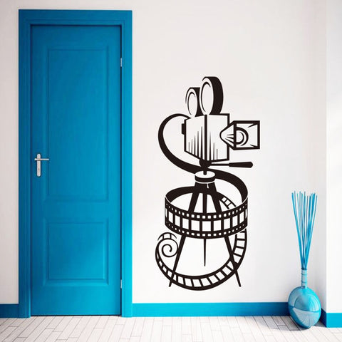 Camera and Film Roll Vinyl Wall Sticker